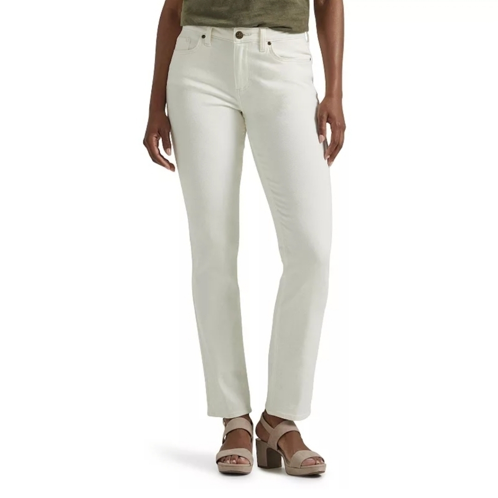 RIVITED BY LEE Vintage Taupe straight leg mom jeans. Size 10 M low/midrise NWT